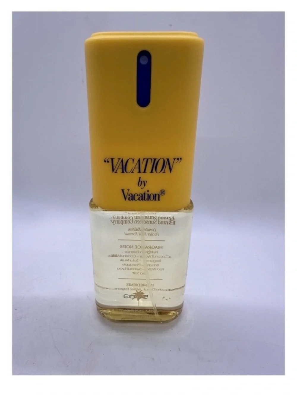 Vacation Body Mist Spray — Yellow and Blue Refreshing Scent